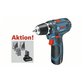 Bosch - Akku-Bohrschrauber GSR 12V-15, 1x2,0Ah, 1x4,0Ah, 39-teilig Zubehör, Tasche (0615990G6L)