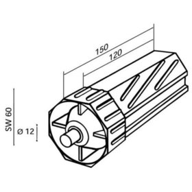 Rademacher - Walzenkapsel 4030,SW60,120mm