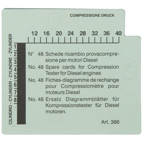 KSTOOLS® - Kompressions-Druckprüfgerät-Diagrammkarten-Satz für Dieselmotoren (VPE=48)