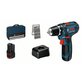 Bosch - Akku-Bohrschrauber GSR 12V-15, 2 Akku GBA 12V 2.0Ah, Ladg. u. Werkzeugtasche (060186810H)