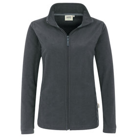 HAKRO - Damen Fleecejacke Delta 240, anthrazit, Größe M