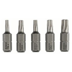 Bosch - Schrauberbit-Set Extra-Hart für TORX®, 5-teilig, T10, T15, T20, T25, T30, 25mm (2607001768)