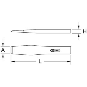 KSTOOLS® - BRONZEplus Flachmeißel,20mm,150mm