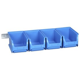 allit® - Sichtboxen-Set blau 600x240x125mm