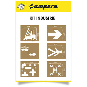 a.m.p.e.r.e® - Schablonen KIT Industrie -6 Schablonen