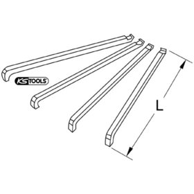 KSTOOLS® - Abzieherhaken-Satz für Kugellager-Abzieher, 4-teilig ISO 6208