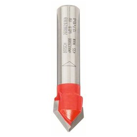 Bosch - V-Nutfräser Expert for Wood Schaft-ø8mm, D 31,8mm L 19mm, G 51mm 90° (2608629369)