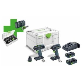 Festool - Schrauber- und Bohrer-Set TID 18 C 3,1-Set T18 Promo 21