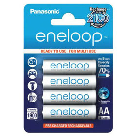 Panasonic - NiMH-Akku, gasdicht, Mignon, HR15/51 Eneloop BK-3MCCE, 1,2, 1900 mAh