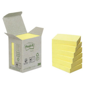 Post-it® - Haftnotizen Mini Tower, 38 x 51mm, gelb, Pck=6 Block, 653-1B, Block = 100