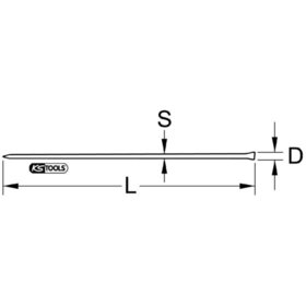 KSTOOLS® - Brecheisen, 8-kant, 1,8 m