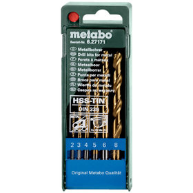 metabo® - HSS-TiN-Bohrerkassette, 6-teilig (627171000)