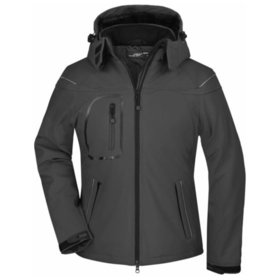 James & Nicholson - Damen Winter Softshelljacke JN1001, schwarz, Größe XL