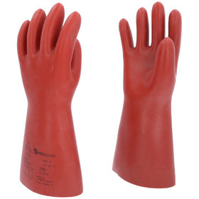 KSTOOLS® - Elektriker-Schutzhandschuh mit mechanischem Schutz, Größe 10, Klasse 3, rot
