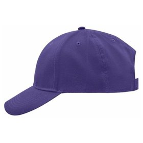 James & Nicholson - 6 Panel Cap gebürstet MB6118, malve, Einheitsgröße