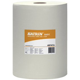 KATRIN® - Umweltrolle naturweiß 3-lagig 38x38cm 1000 Blatt