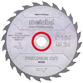 metabo® - Sägeblatt "precision cut wood - professional", 165x2,2/1,4x20 Z24 WZ 20° (628290000)