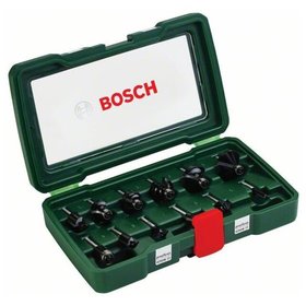 Bosch - Hartmetall-Fräser-Set xPromo, 12-teilig, Schaft-ø1/4"