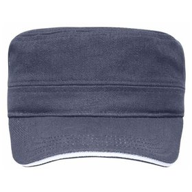 James & Nicholson - Sandwich Cap Military MB6555, anthrazit/weiß, Einheitsgröße