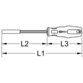 KSTOOLS® - 1/4" EDELSTAHL Bit-Schraubendreher, 206mm