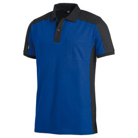 FHB - Polo-Shirt KONRAD königsblau/schwarz, Größe L