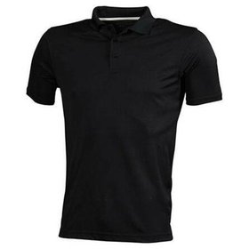 James & Nicholson - Mens Polo High Performance JN401 100P. PES, black, Größe 2XL