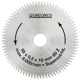 PROXXON - Kreissägeblatt Super-Cut ø58mm 80 Zähne