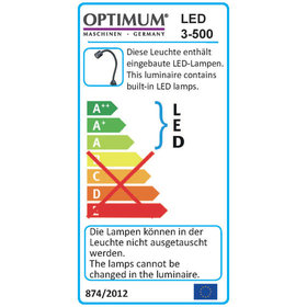 OPTIMUM® - LED 3-500 230V/1Ph LED Maschinenlampe