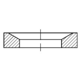 Kegelpfannen Form D, DIN 6319-D Stahl gehärtet D35 x 56 x 12mm