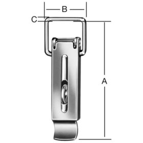 Vormann - Kisten-Spannverschluss,mit Schlossöse,o.Schließhak.,Stahl verzinkt, L110mm, S4mm