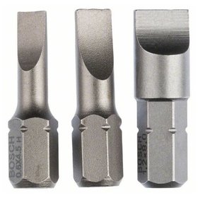 Bosch - Schrauberbit-Set Extra-Hart (S), 3-teilig, 25mm, S0,6x4,5, S0,8x5,5, S1,2x8,0 (2607001750)