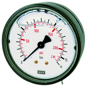 RIEGLER® - Glyzerinmanometer, Kunststoff, G 1/4" hinten zentrisch, 0-160,0 bar, Ø 63