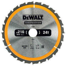 DeWALT - Sägeblatt für stationäre Kreissägen ø216 x 30mm 24WZ