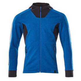 MASCOT® - Kapuzensweatshirt ACCELERATE mit Reißverschluss Azurblau/Schwarzblau 18584-962-91010, Größe S ONE