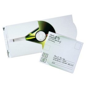 DURABLE - Versandtasche CD-Mail, weiß, o.F., Pck=5St, 521102, postversandfertig