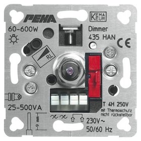 PEHA - Dimmer Dreh/Druckkn 20-500W indukt UP