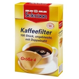 Kaffeefiltertüte, Gr. 4, braun, Pck=100St