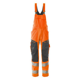 MASCOT® - Latzhose mit Knietaschen - ACCELERATE SAFE - hi-vis Orange/Dunkelanthrazit, Gr. 76C50