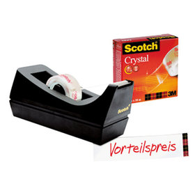 3M™ - Scotch Tischabroller Sparset C38 83980 +1 Rolle Crystal