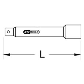 KSTOOLS® - 3/8" Verlängerung mit Schutzisolierung, 125mm