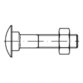 E-NORMpro - Flachrundschraube mit Vierkantansatz DIN 603 MU Stahl galv.verz. M 5x 60