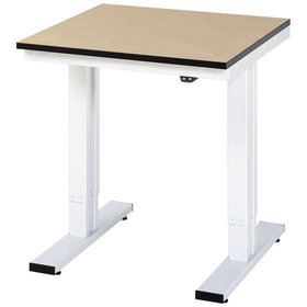 RAU. - Werktisch adlatus 300, MDF-Platte, 750 x 800 x 720-1120mm