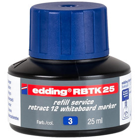 edding - RBTK 25 Nachfülltinte retract 12 Whiteboardmarker blau