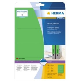 HERMA - Ordneretikett 5099 192x61mm sk grün 80er-Pack