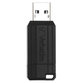 Verbatim® - USB Stick Pin Stripe, 128GB, Standard Speed 67x, schwarz, 49071