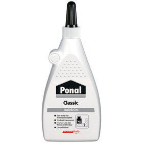 Ponal - Classic PVAc Holzleim weiß, Basis Polyvinylacetat, 225gr Flasche
