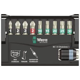 Wera® - Bit-Check 10 Stainless 1 SB, 10-teilig