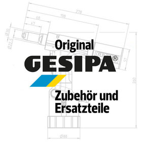 GESIPA® - Mundstück 16/36 Sonderlänge 25mm 1464005