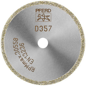 PFERD - Diamant-Trennscheibe D1A1R 50x2,0x10,0mm D357 (grob) durchgängiger Belag für GFK/CFK