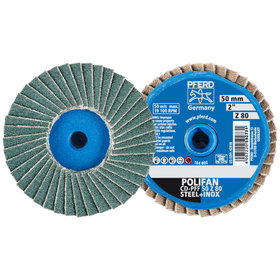 PFERD - COMBIDISC Zirkon Mini-POLIFAN CD Ø 50mm Z80 für gehärteten Stahl